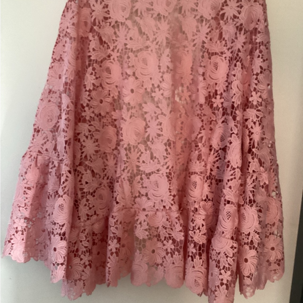 ❤️ Denim 24/7 Pink Lace Floral Cardigan 30 W - Picture 7 of 10
